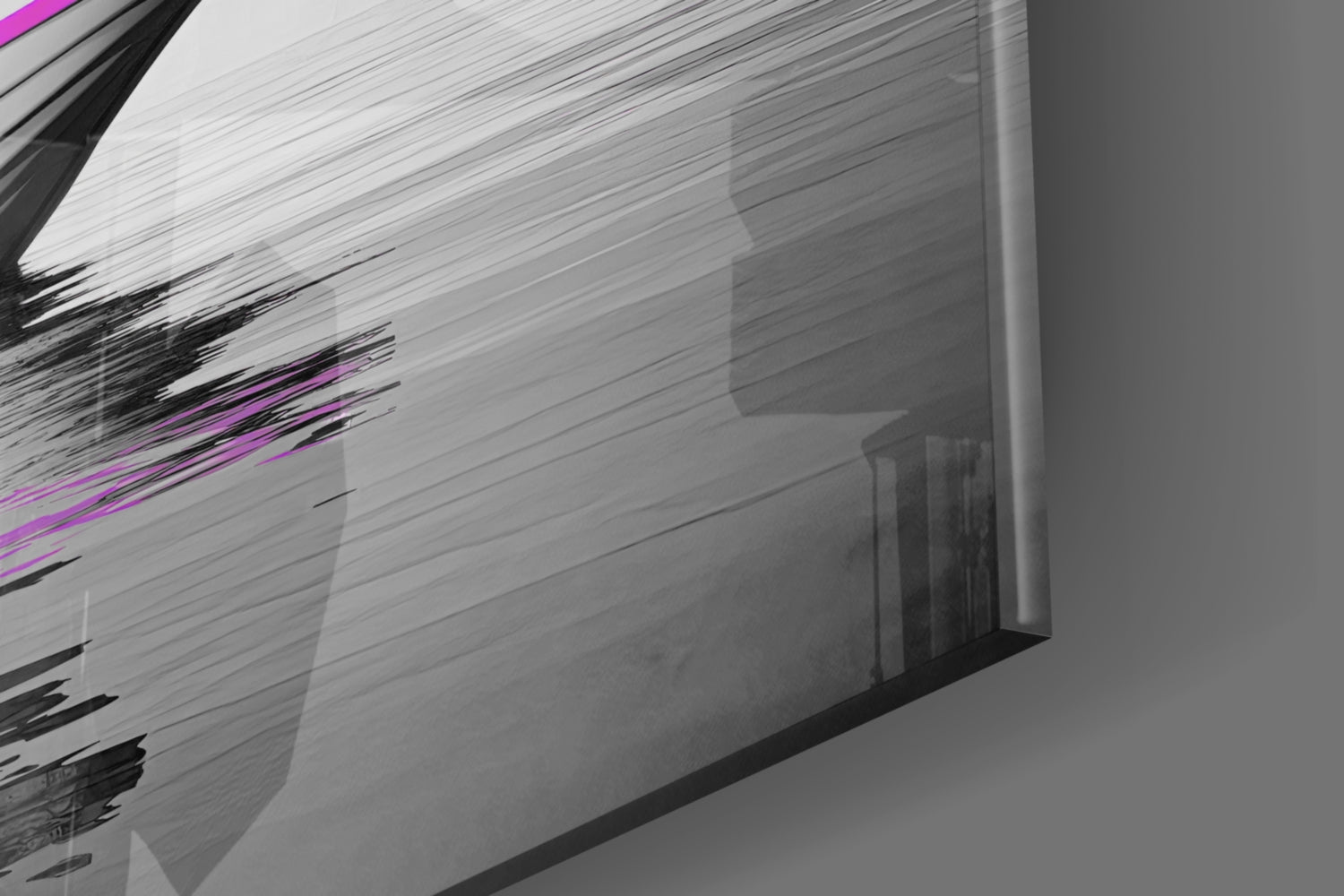 Hippo Glass Wall Art.