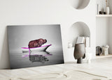 Hippo Glass Wall Art.