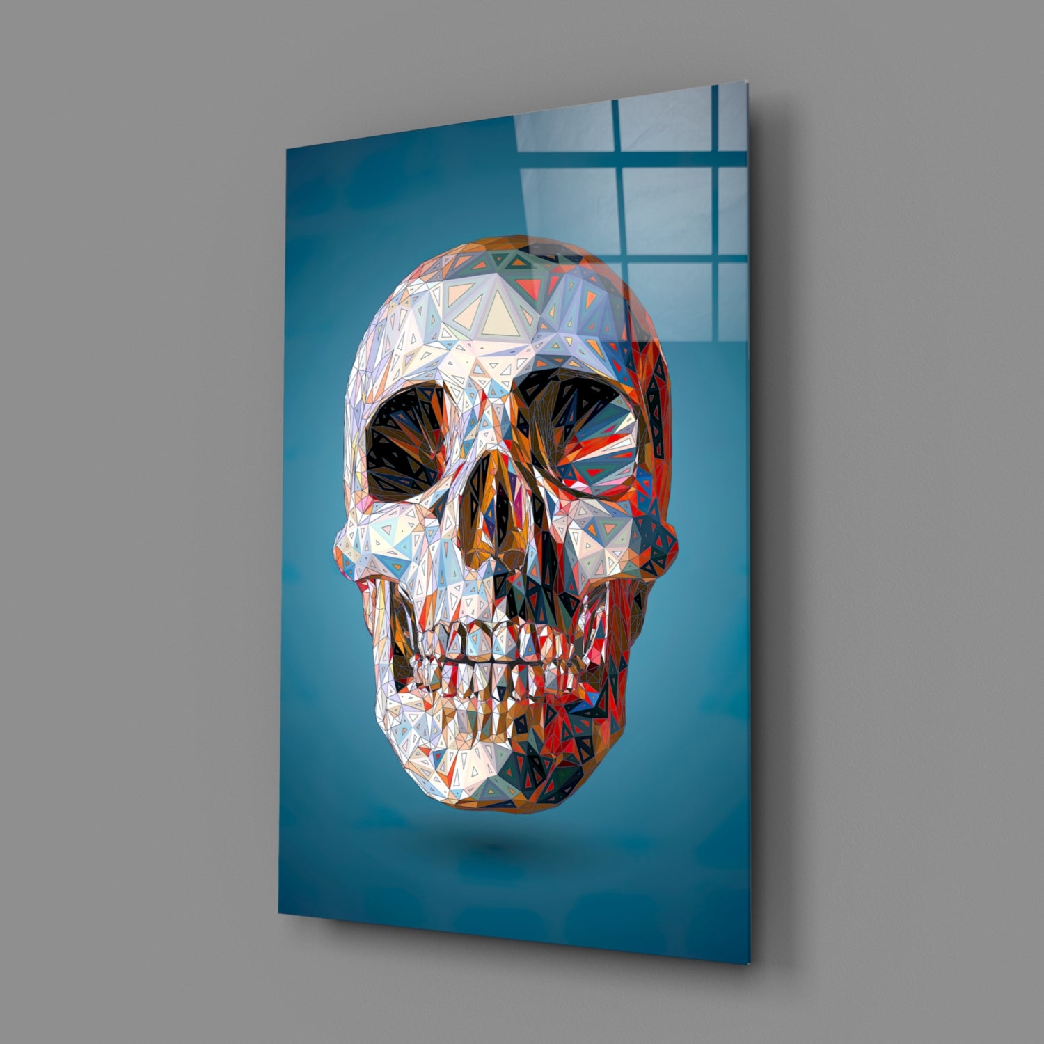 Skull Glass Wall Art.