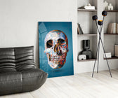 Geo Skull panel adding cyber mood to a teen room