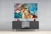 Coastal Marble panel catching gallery light to reveal its tactile bloom