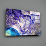 Alcohol-ink panel bringing mystical drama to a contemporary living space