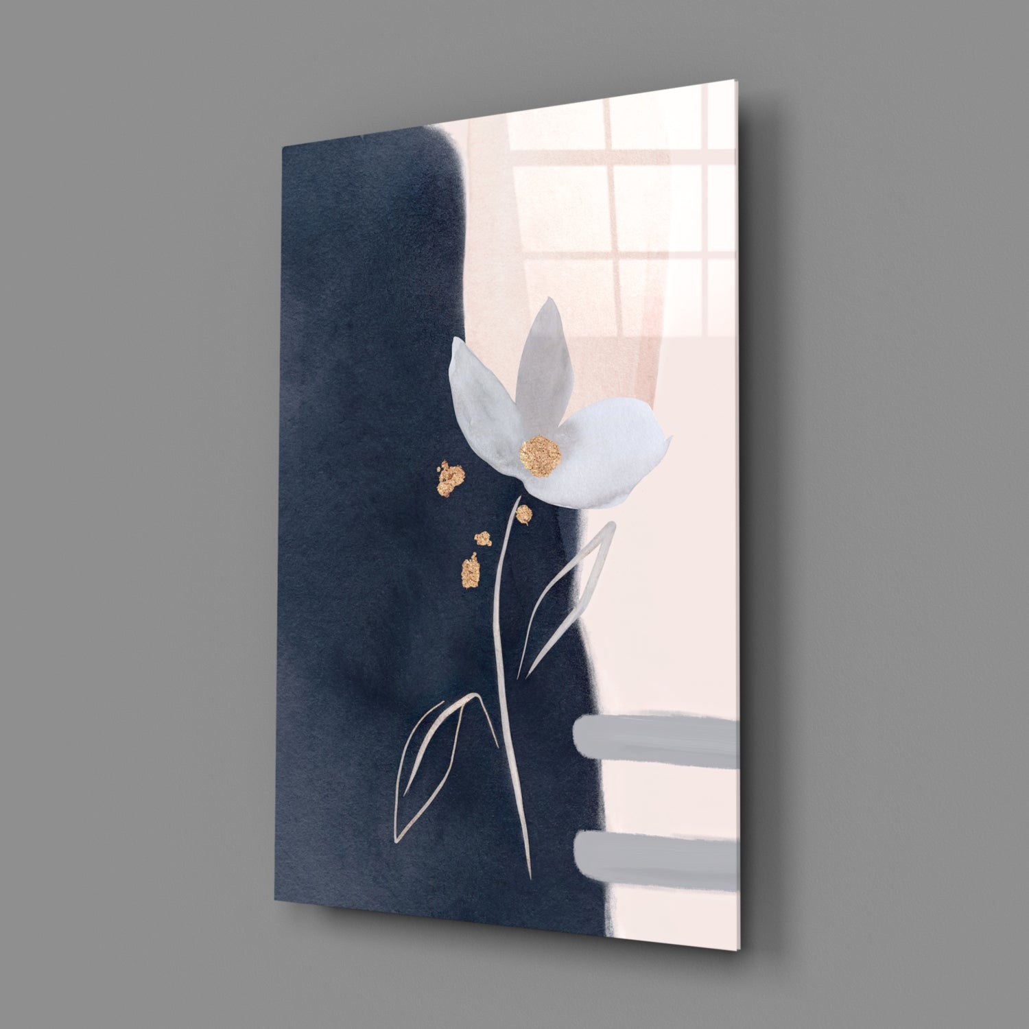 Flower Glass Wall Art.