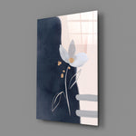 Modern-minimalist panel bringing soft drama to a contemporary living space