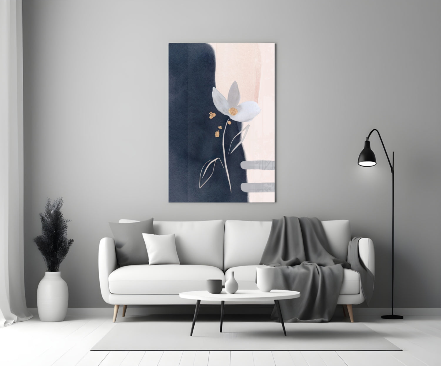 Flower Glass Wall Art.