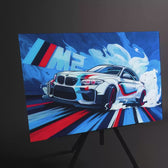 BMW M2 Dance of Speed Glass Wall Art || Designer Collection