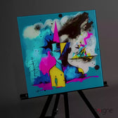 Picasso's Mind Glass Wall Art  || Designer Collection