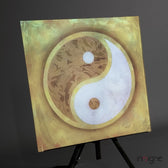 Ying Yang Glass Wall Art  || Designer Collection
