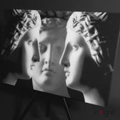 Statues Glass Wall Art
