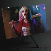 Harley Quinn Glass Art