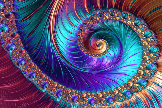 Aurora Spiral Luxe — Haptischer 3D-Reliefdruck + Hochglanz-Lack