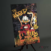 Owner of the World: Urban Billionaire Glass Wall Art || Designer Collection