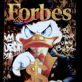 Scrooge: Forbes Billionaire Glass Wall Art || Designer Collection