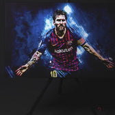 Messi Glass Wall Art