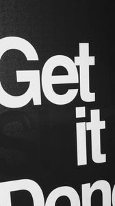 Motto minimal «Get It Done» — quadro di lusso haptic in rilievo 3D ad alta lucidità