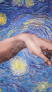 Celestial Touch of Creation — 3D Haptic Embossed High-Gloss Luxury Wall Art