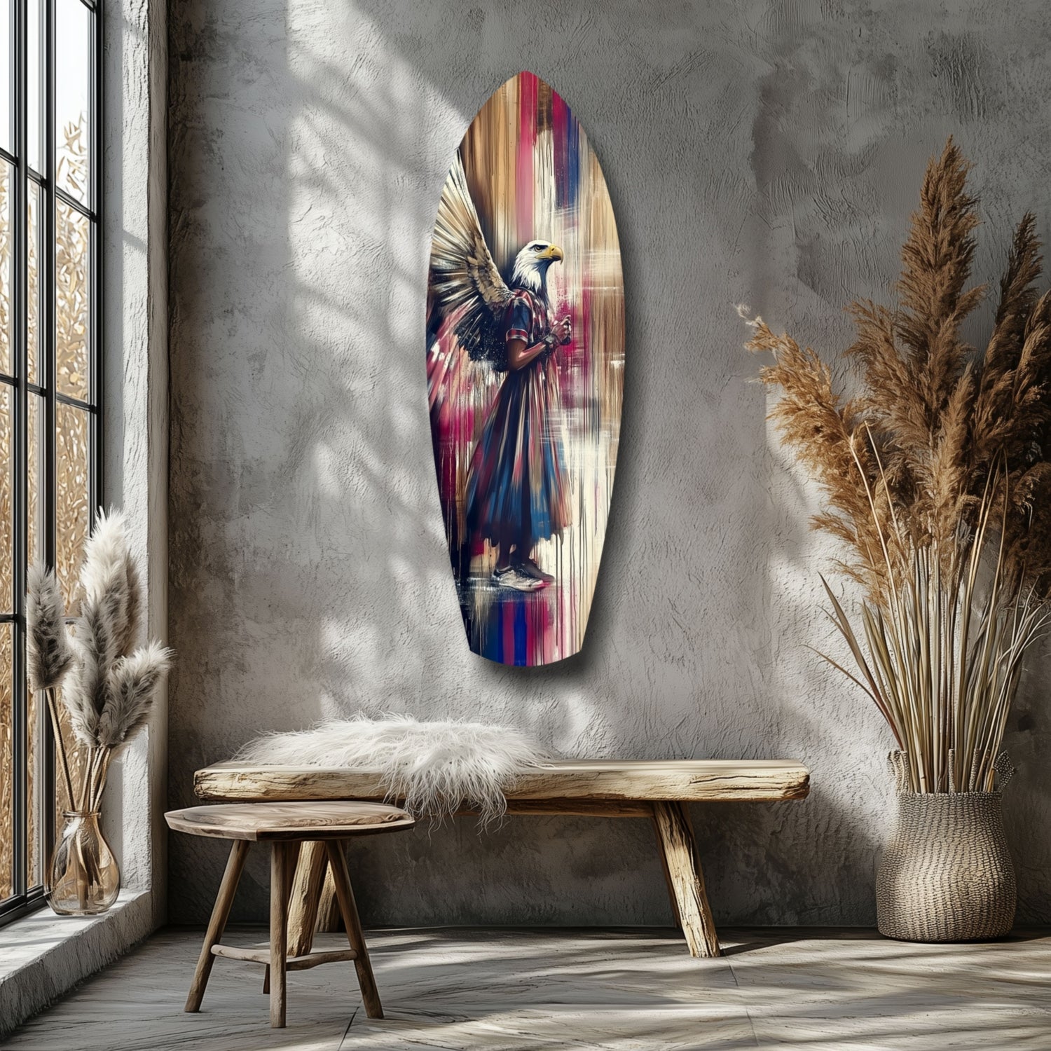 American Eagle Glass Wall Art.