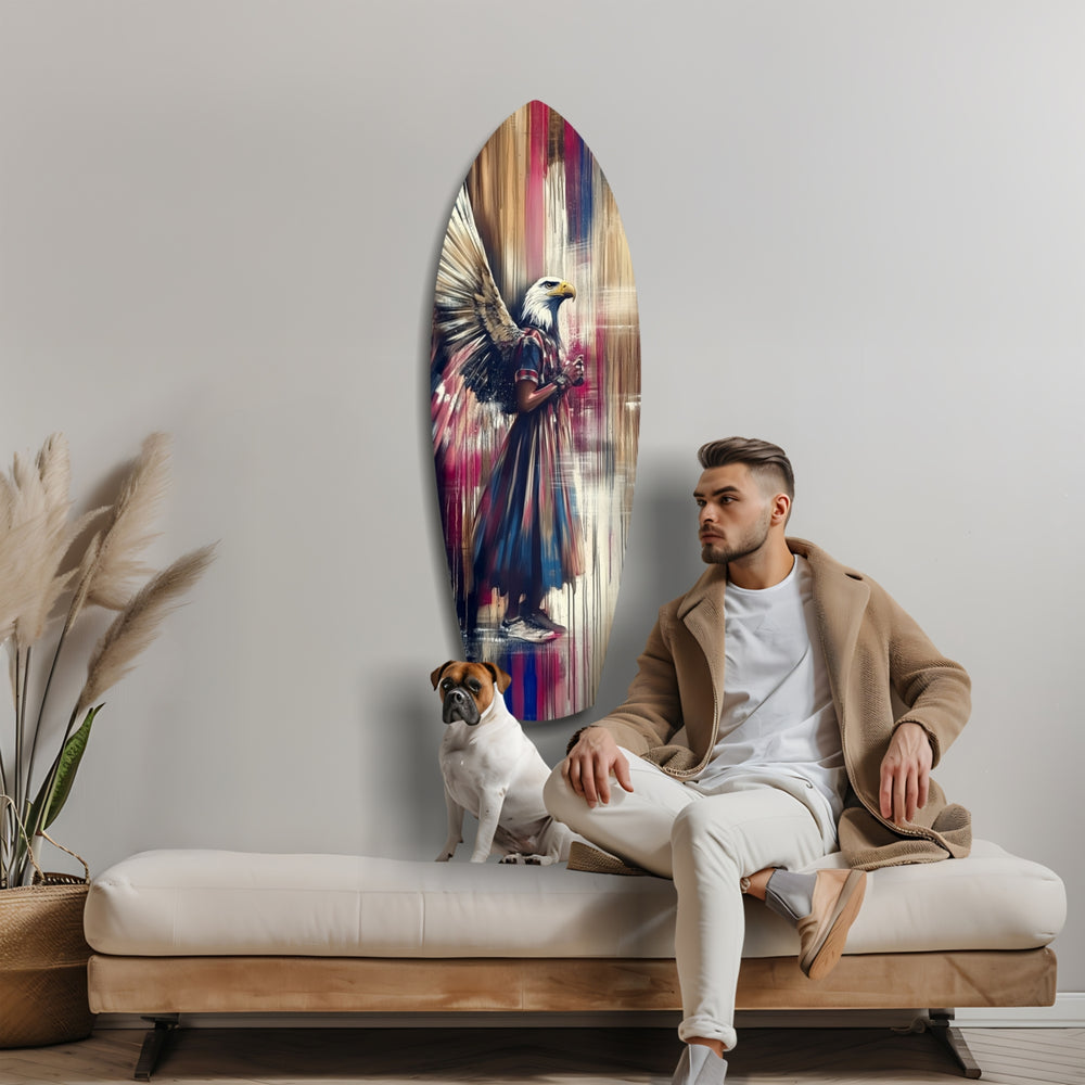 American Eagle Glass Wall Art.