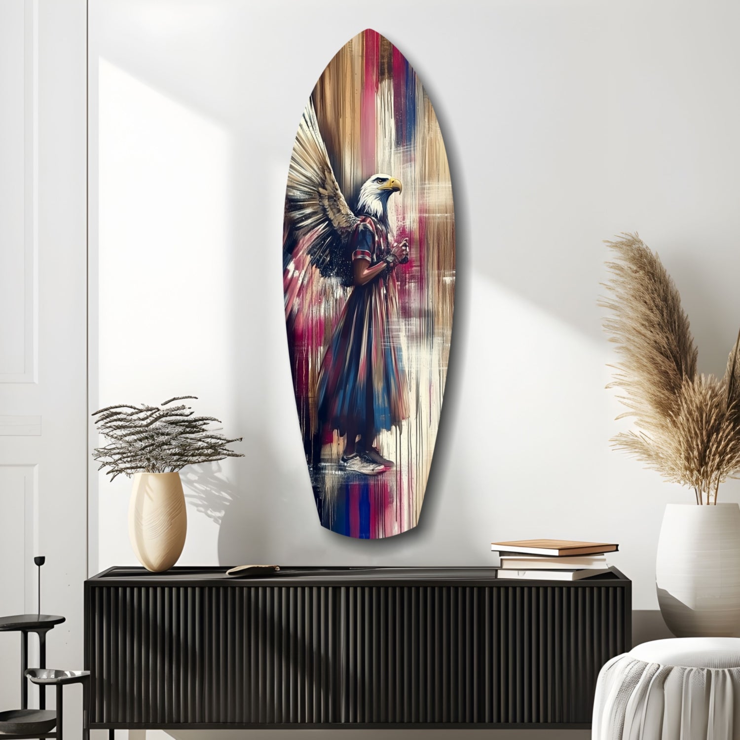 American Eagle Glass Wall Art.