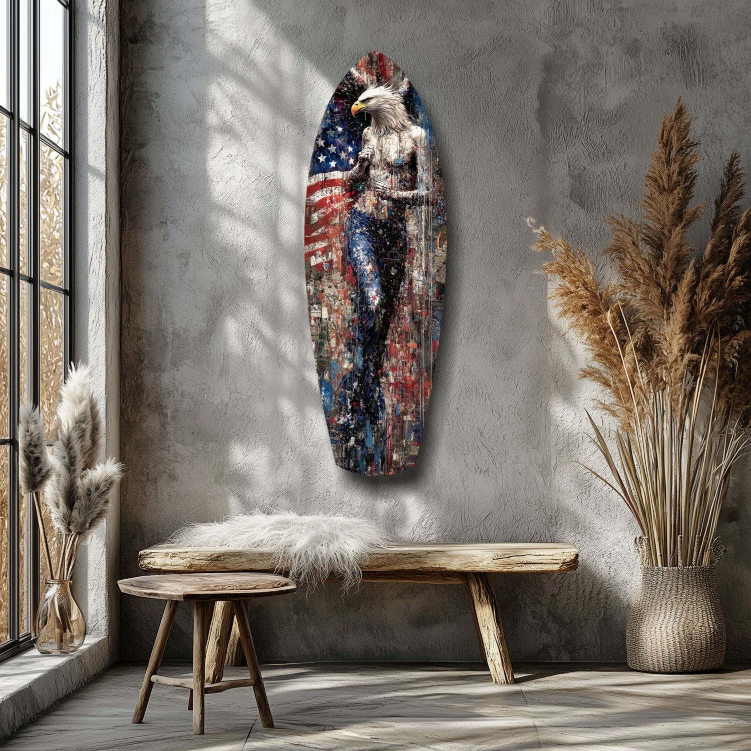 Eagle Glass Wall Art.