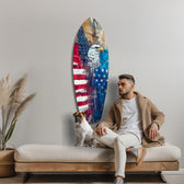 American Eagle Glass Wall Art.