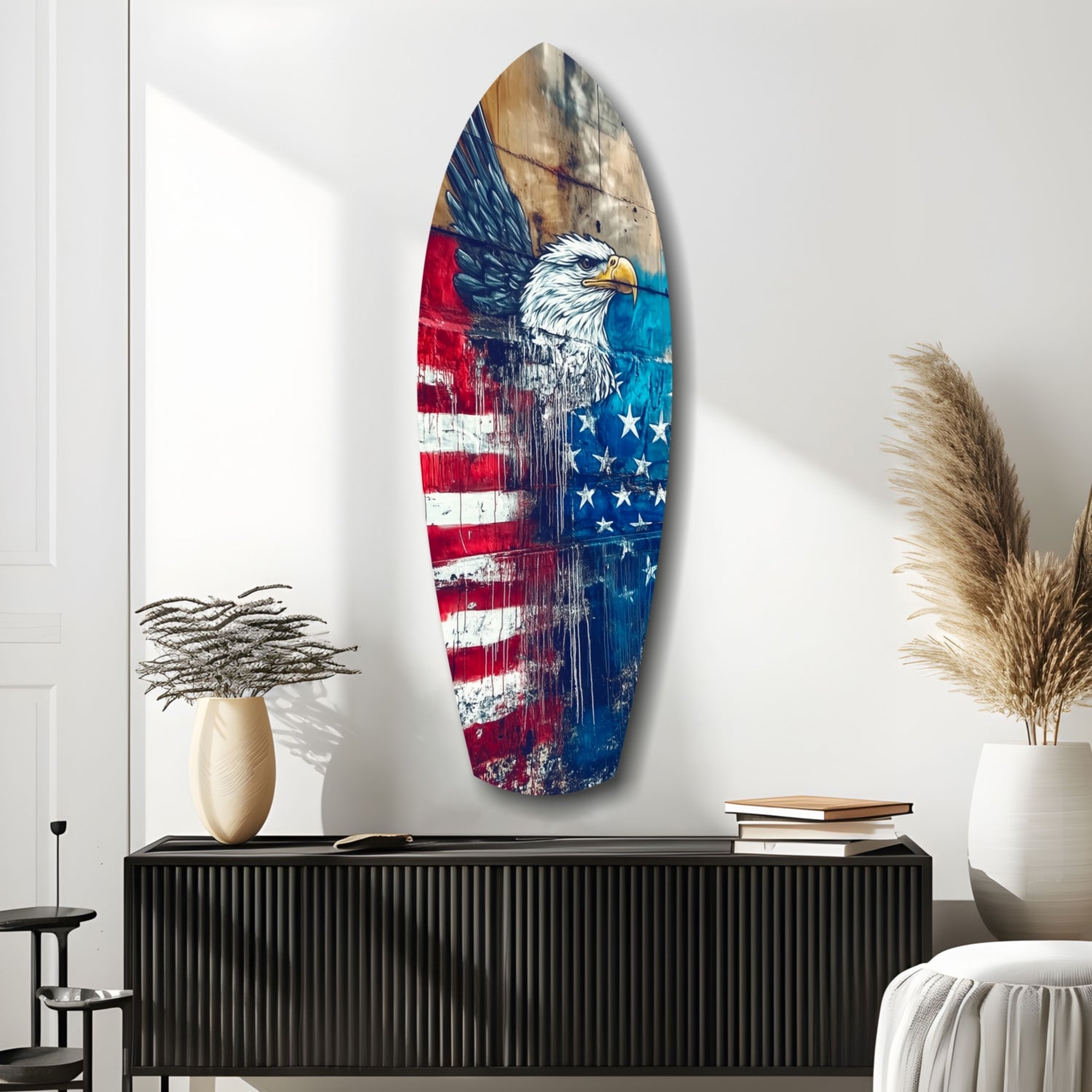 American Eagle Glass Wall Art.