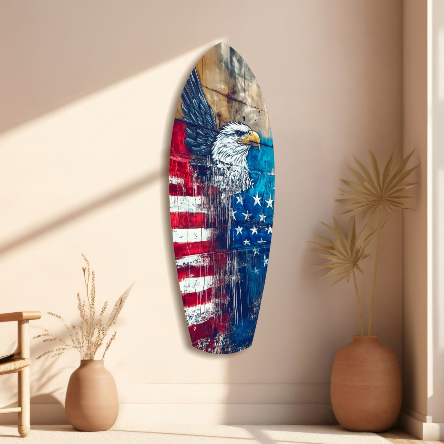 American Eagle Glass Wall Art.