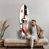 Modern Wave Harmony Glass Wall Art.