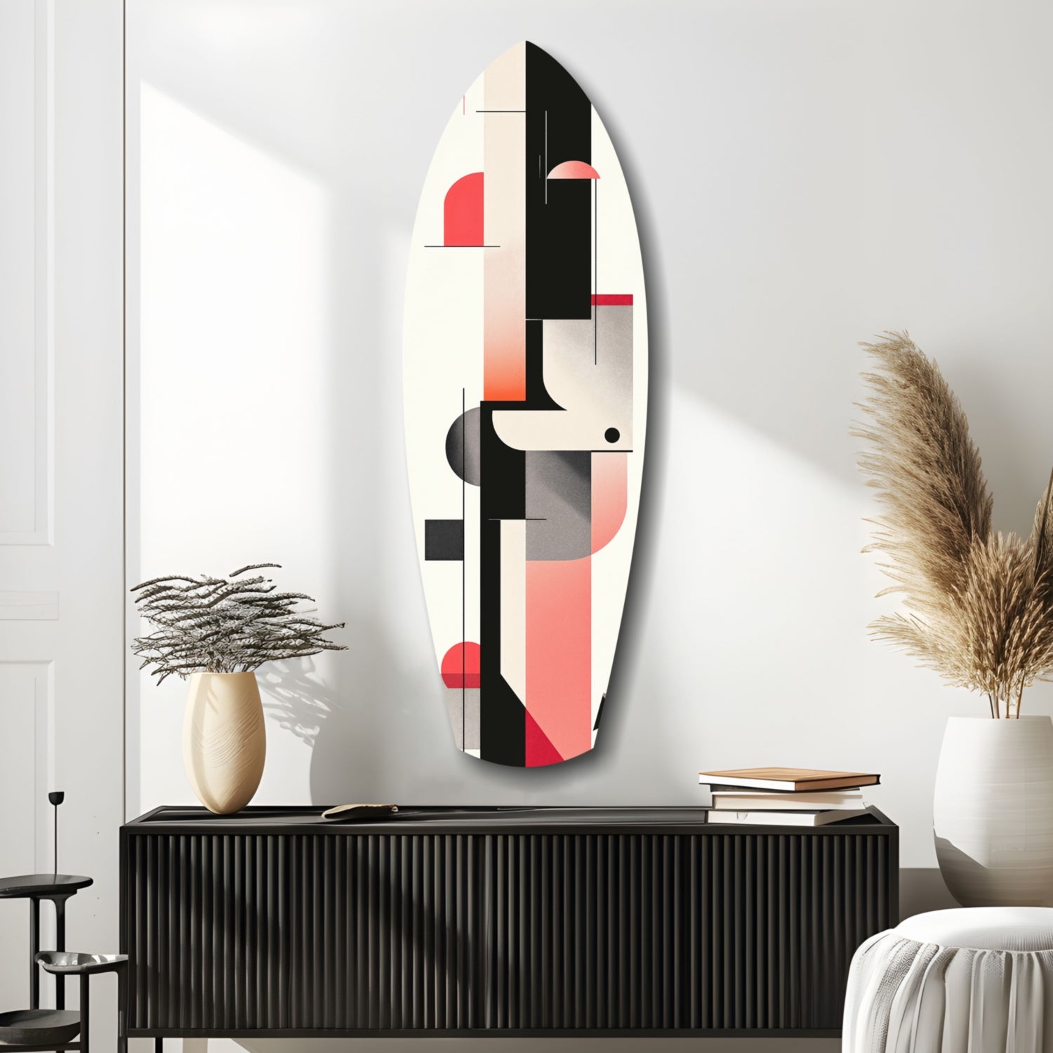 Modern Wave Harmony Glass Wall Art.