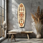 Aztech Patterns Glass Wall Art.