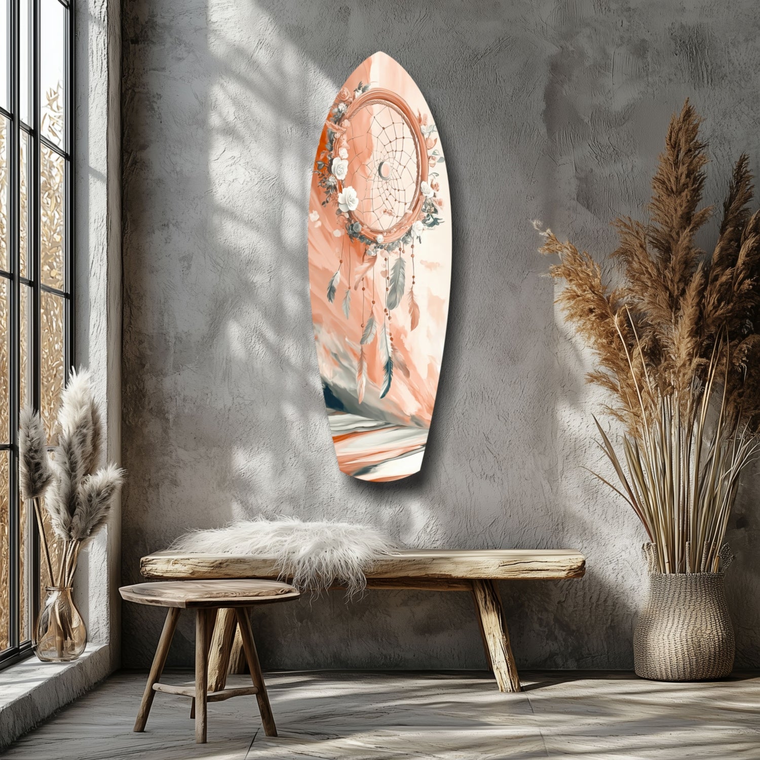 Dreamcatcher Glass Wall Art.