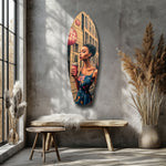 Modern City Life Glass Wall Art.