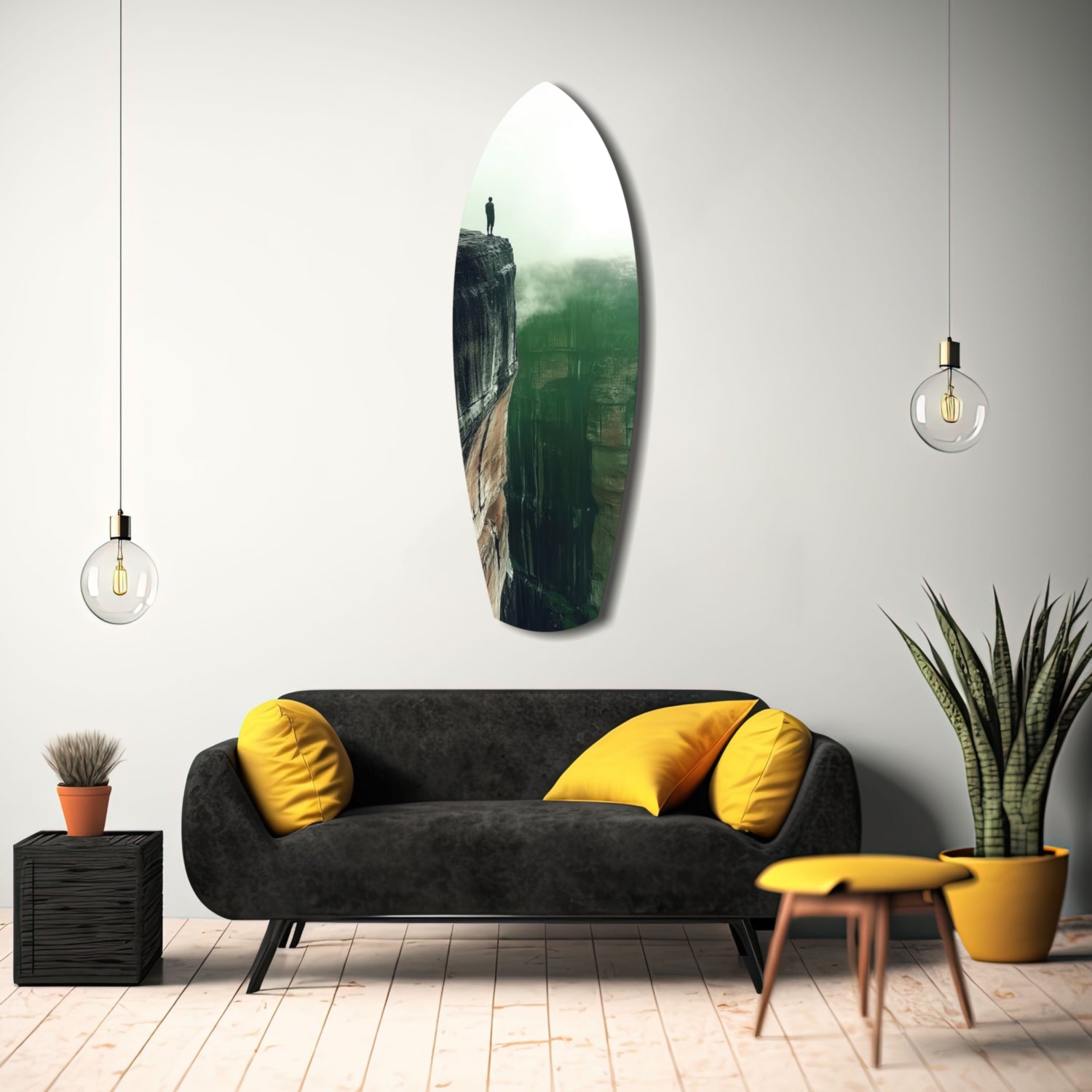 Solitude Glass Wall Art.
