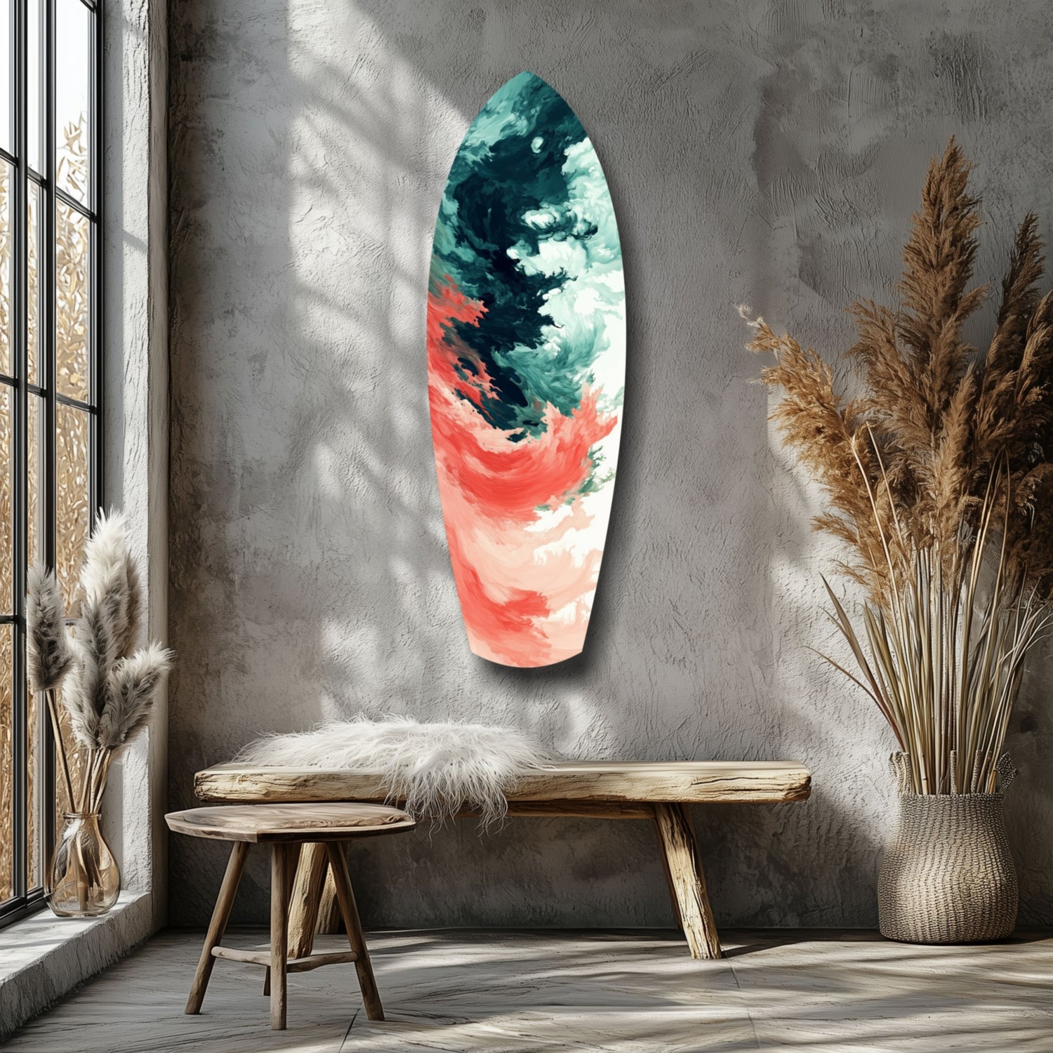 Relentless Waves Glass Wall Art.