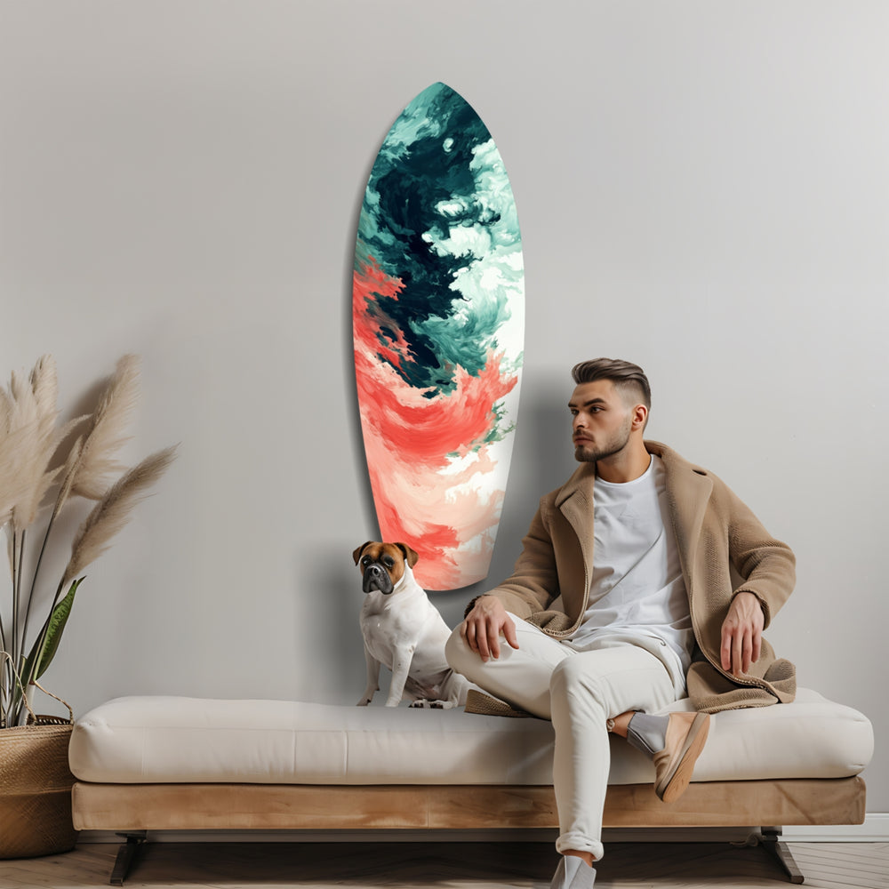 Relentless Waves Glass Wall Art.