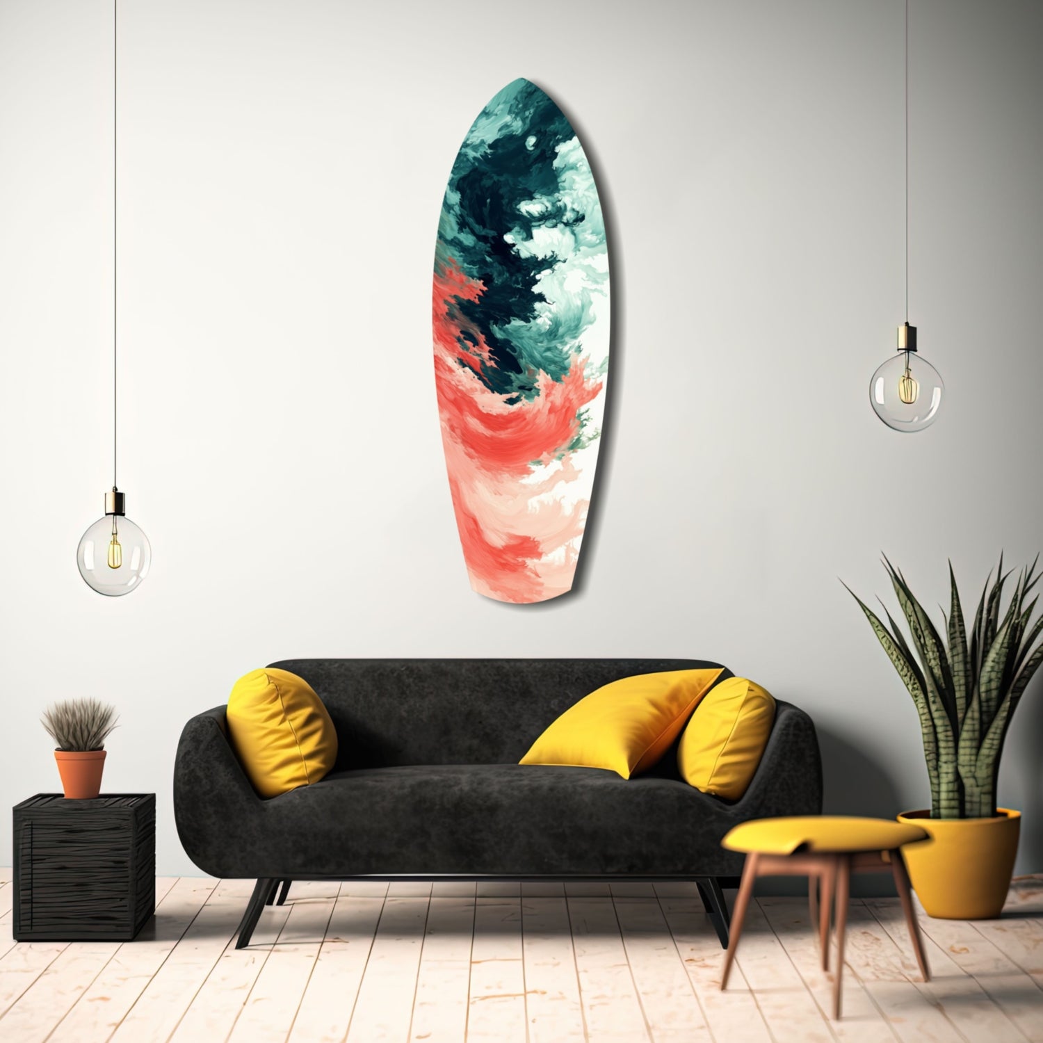 Relentless Waves Glass Wall Art.