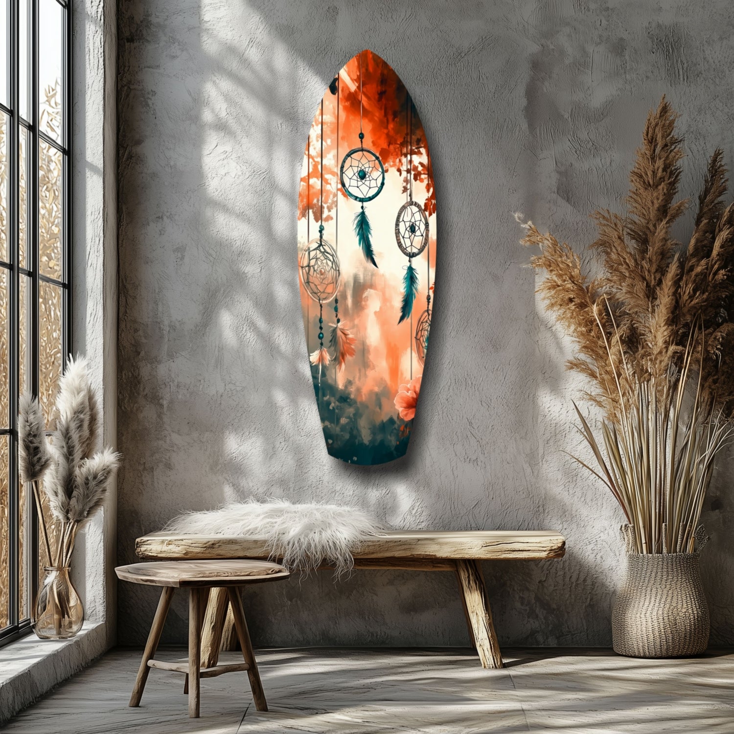 Dreamcatcher Glass Wall Art.