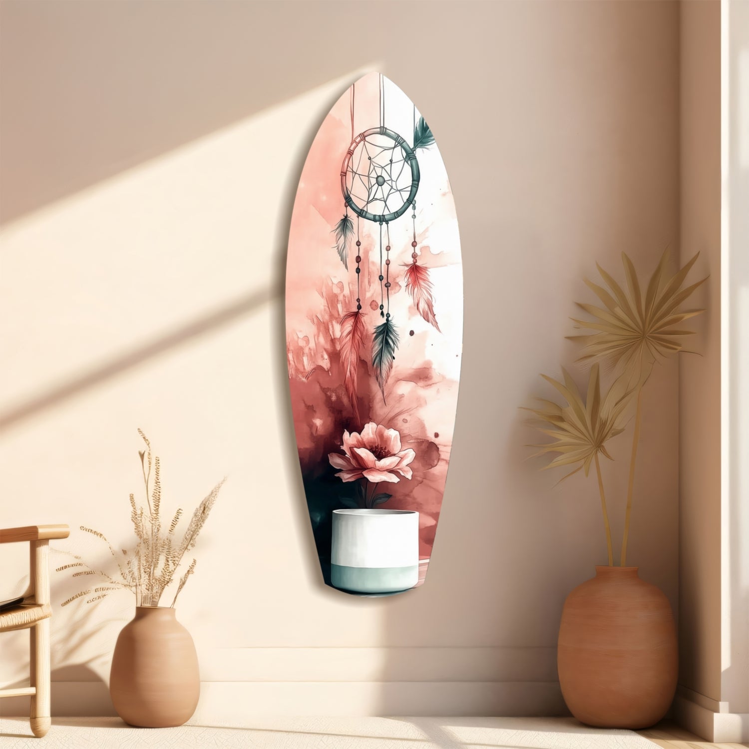 Dreamcatcher Glass Wall Art.