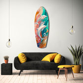 Dolphin Family Glass Wall Art.