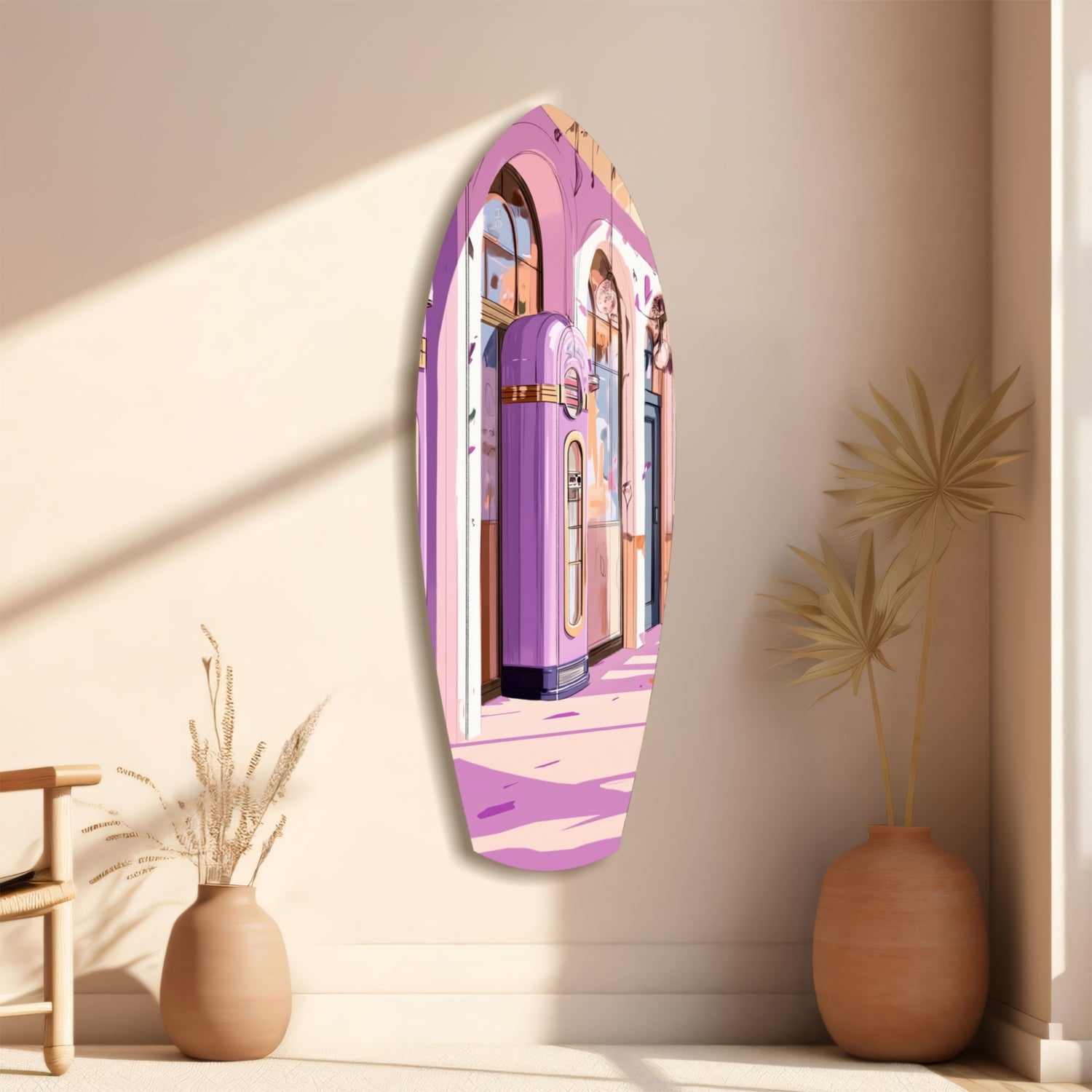 Vintage Melody Box Glass Wall Art.