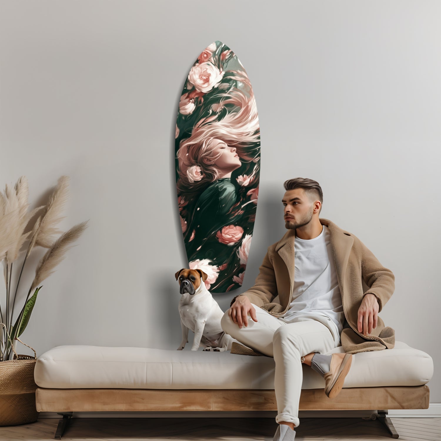 Blooming Breeze Glass Wall Art.