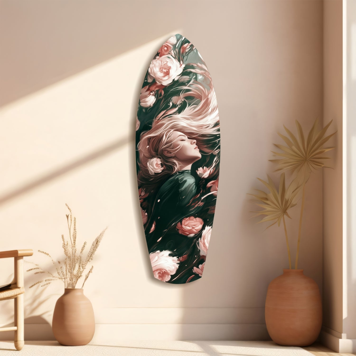 Blooming Breeze Glass Wall Art.
