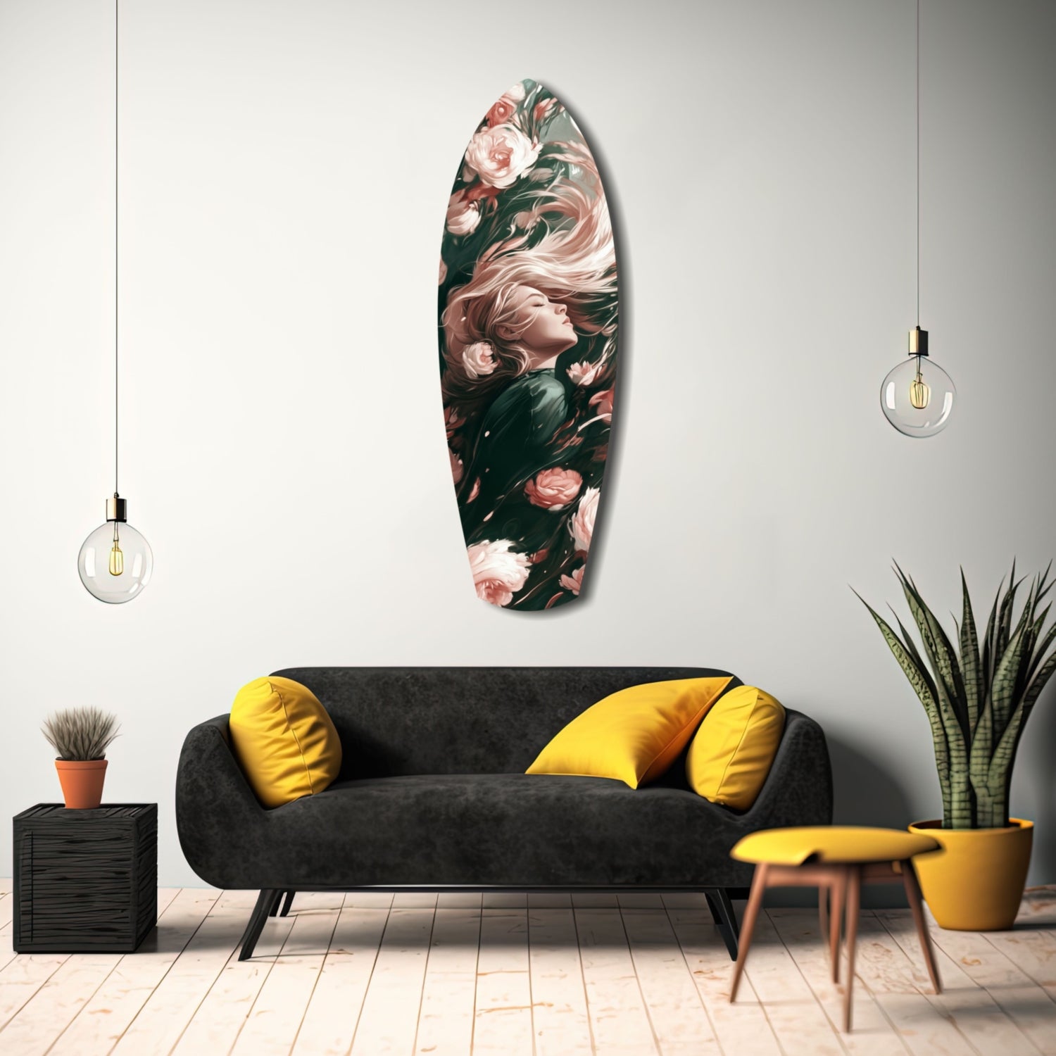 Blooming Breeze Glass Wall Art.