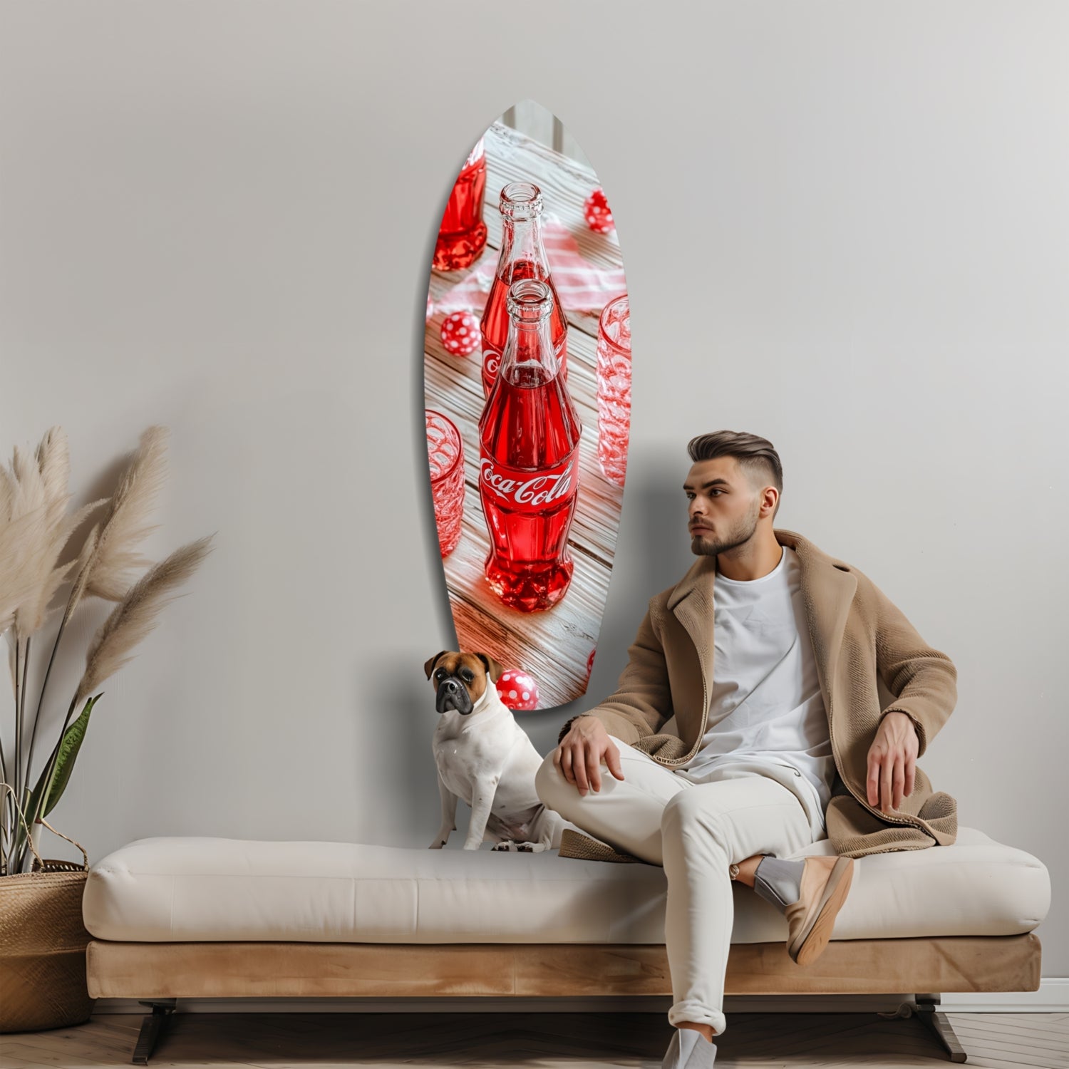 Iconic Vintage Bottle Glass Wall Art.