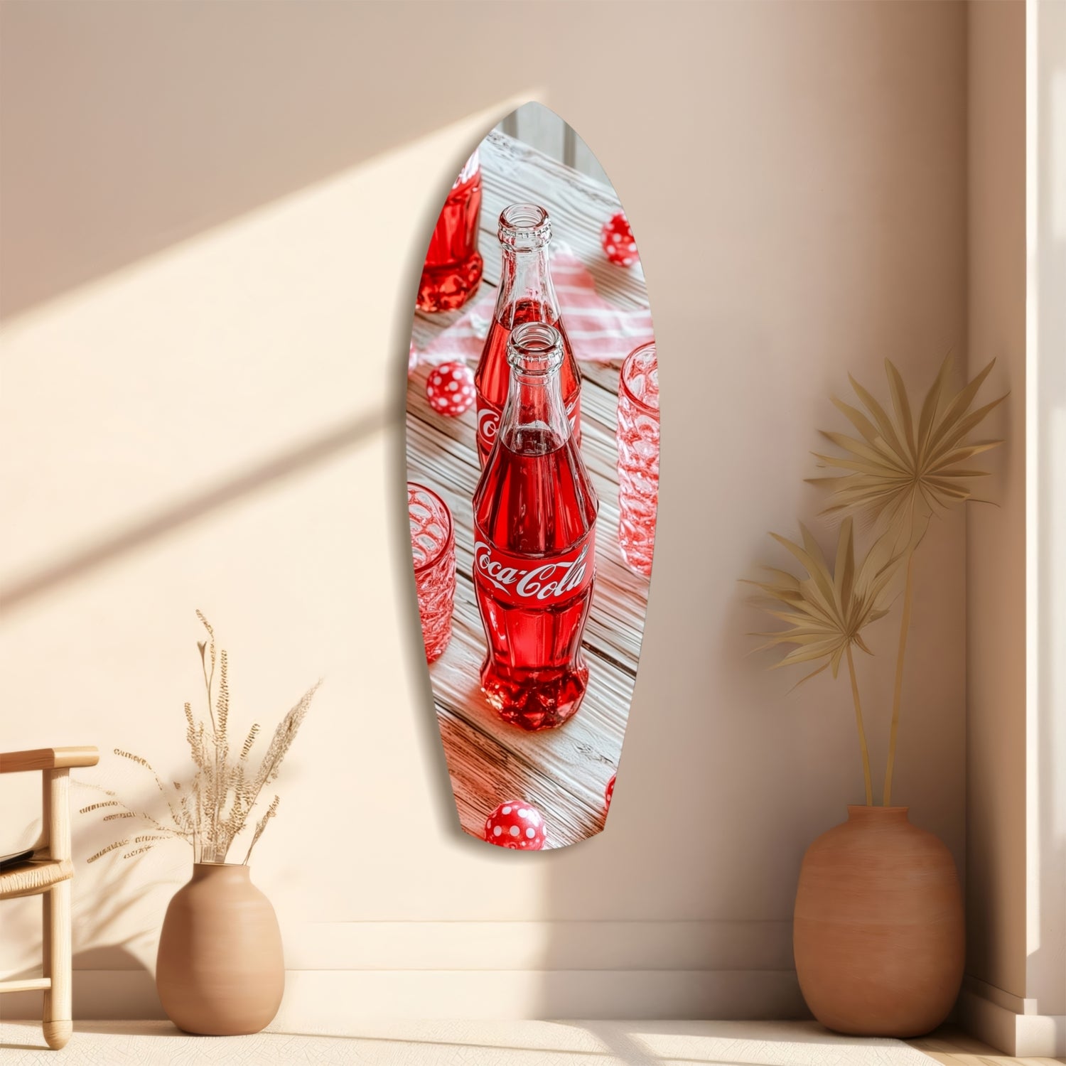Iconic Vintage Bottle Glass Wall Art.