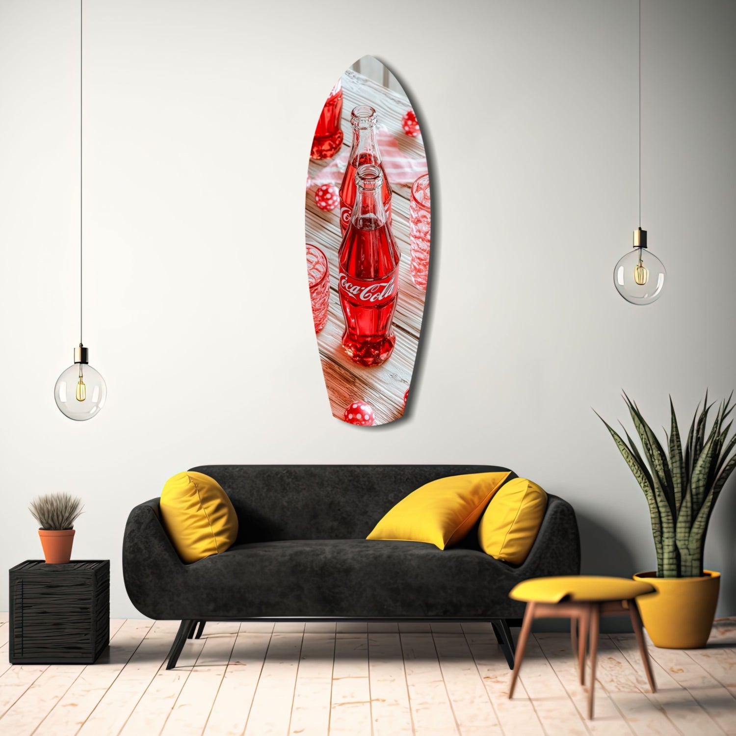 Iconic Vintage Bottle Glass Wall Art.