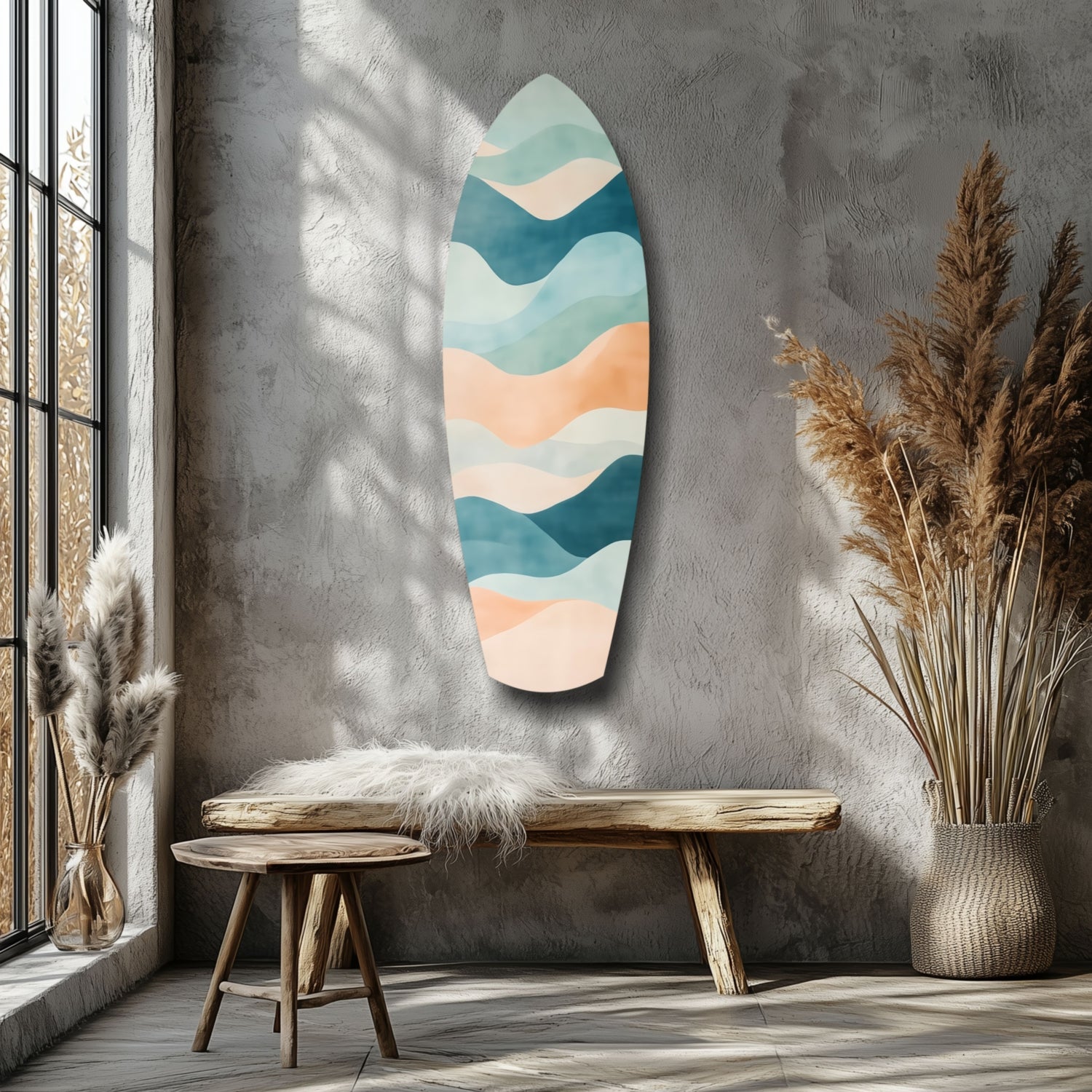 Colors of the Sea Glass Wall Art.