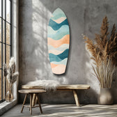 Colors of the Sea Glass Wall Art.