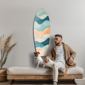 Colors of the Sea Glass Wall Art.