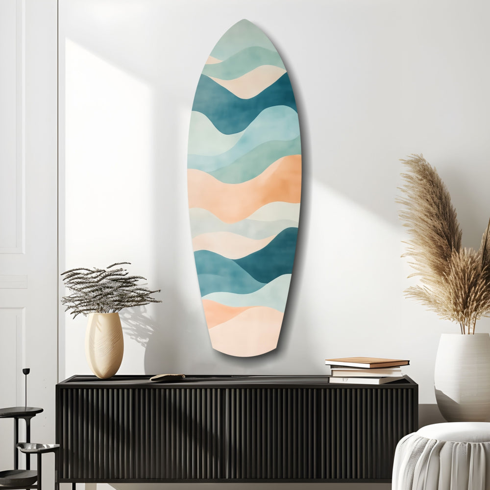 Colors of the Sea Glass Wall Art.